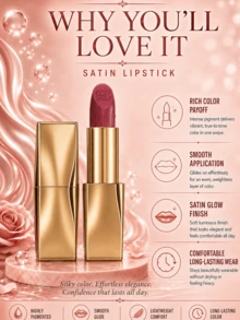 Estée Lauder 雅詩蘭黛 Pure Color 霧面唇膏 #402，正裝 3.5g，試用裝 2.8g，持久顯色，輕盈絲絨觸感，保濕霧面，易上妝，適合初學者 - 緞光#420 - 查看 8