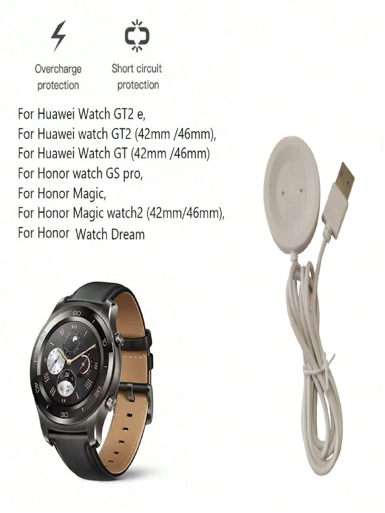 For Huawei Watch 2/2 Pro Sport/Classic Charger USB Charger Smart Watch Charger Cable Replacement Charger - View 1