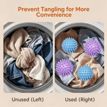 DHboying 1/2/4/6pcs Reusable Magic Laundry Balls, Mini Cute Accessories, Gentle Home Clothing Balls Anti-Tangle Laundry Solution, Reduce Wrinkles, Washing Machine Accessories, Mini Laundry Beads - Laundry Balls - [Laundry Miracle, Powerful Stain Removal] - View 10