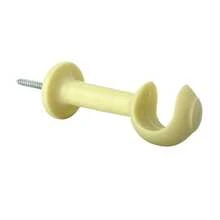 Kit With 6 Simple Curtain Rod Supports Pair With 19mm End - STRAW - View 7