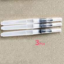 9/3pcs/Set Refillable Watercolor Pens, Watercolor Calligraphy Painting Illustration Pens, Office Stationery - Sets - View 11