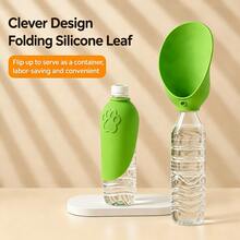 1pc Foldable Silicone Pet Water Bottle, Portable Travel Drinking Bowl, Suitable For Dogs And Cats, Leak-Proof Easy To Clean Outdoor Accessory, Perfect For Hiking And Camping - Multicolor - View 14