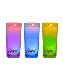 Veled Real Candle With Color-Changing LED Light - 3pcs - Übersicht 1