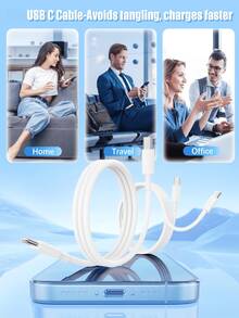 純白色 USB-C 轉 USB-C 手機充電線，60W 快充，家用與大家庭多人使用備用線，1/3/5/10入大包裝可選，相容 iPhone 17/16/15 系列、Galaxy S26/S25 系列 - 彩色 - 查看 7