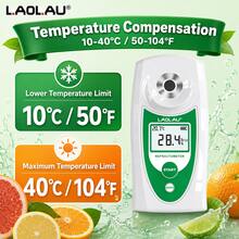 L.A.OL.A.U L.AOL.AU Digital Refractometer, Fruit Sugar Meter, High Precision 0-32% Brix Tester For Watermelon, Orange, Grape, Apple Sugar Content Measurement - One Size Fits All - View 3
