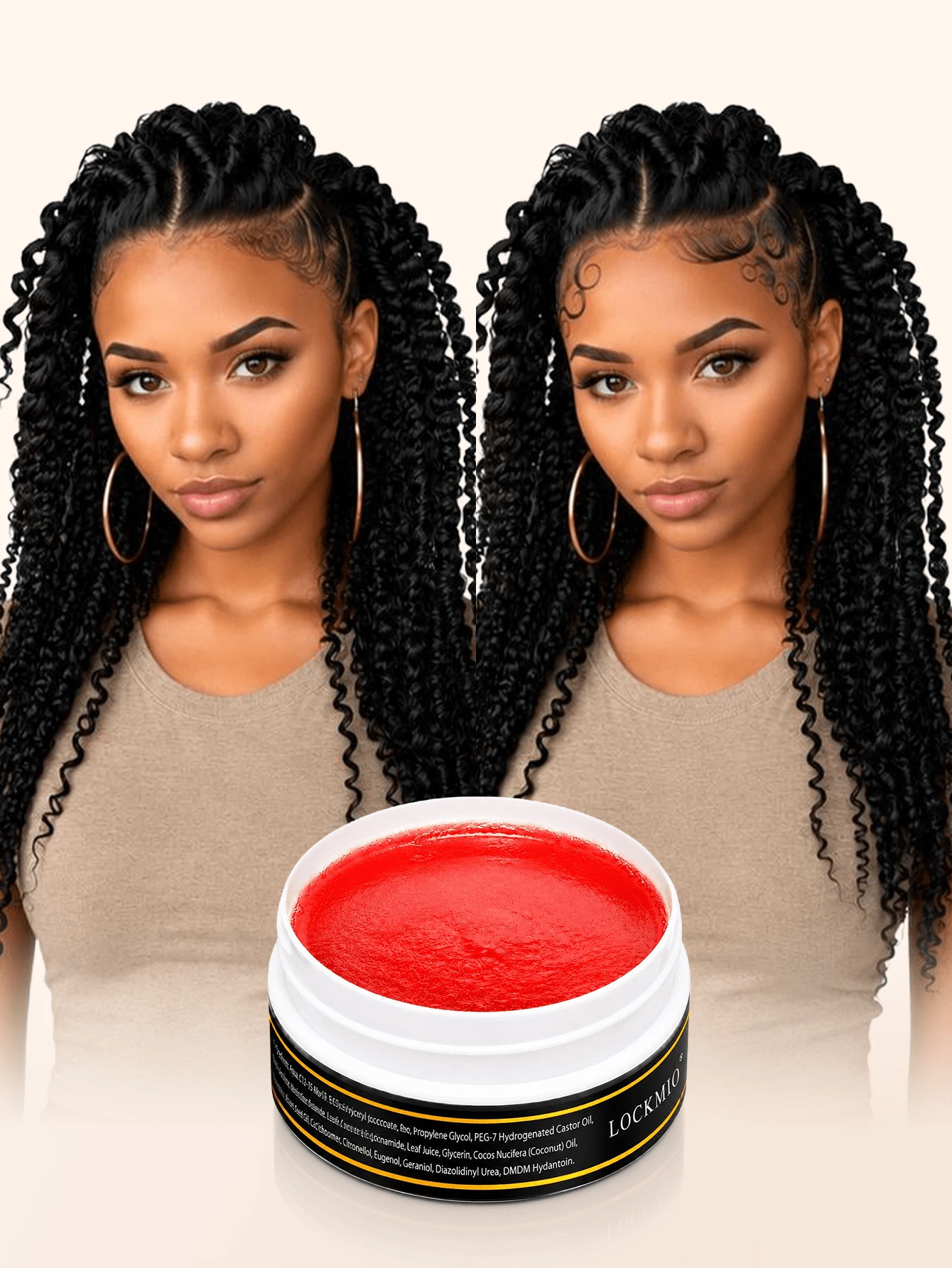 150g Edge Control Gel, Edge Control Wax Strong Hold Hair Gel With Castor Oil, Tames Flyaways, Non-Greasy Edge Control Hair Wax, Long-Lasting Hold, No White Flakes, No Flaking, Smooth Edges & Braids, Suitable For All Hair Types (5.3oz) - Multicolor - View 1