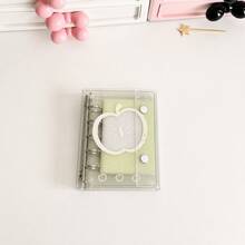 M5 Binder Mini Loose Leaf Notebook, Transparent Cute Cover 5 Ring Pocket Organizer, Refillable Inner Pages, Sticker Storage, Photo Card Collection, Study Notes, School Supplies, Back To School Season - Duose - View 10