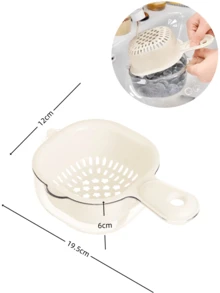 Máy sấy trái cây, rổ rau củ, rổ thoát nước có tay cầm gấp và nắp đậy, bát thoát nước cho hộp bảo quản trái cây và rau củ tươi, màu nâu, hồng, xanh dương, tím, xanh lá và thìa trắng. - Nhiều màu - Xem 14