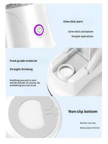 LEVIATECH Wireless Portable Blender 450ml USB Rechargeable Mini Juicer Cup, 12-Blade, Suitable For Fruit, Vegetable, Milkshake, Travel Kitchen Blender - Below 0.5L - View 10