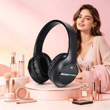 Gerripuer Passive Noise-Proof Over-Ear Wireless Headphones, Retractable & Foldable Design, Suitable As New Year, Valentine's Day Gifts, Unisex, Bluetooth 5.3, USB-C, Deep Bass, HD Call - Black - View 12