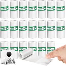 5/10/20 Rolls Mini Printer Paper White Continuous Self-Adhesive Sticker Paper Suitable For Portable High-Definition Photo Printer Paper Printing Study Notes, Work, Photos, Images, Memo Mini Printer Paper 57mm - 1 Set - View 10