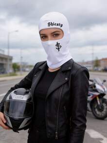 1/2/3Pcs Shiesty Letter & Dollar Sign Print Balaclava, Breathable Mesh Full Face Ski Mask, Hip Hop Streetwear Head Cover For Motorcycle Riding, Skateboarding & Daily Outfits - Multicolor - View 7