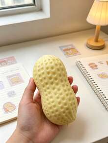 Stress Relief Peanut Shaped Squeeze Toy, Smooth Soft Stress Relief Squeeze Clay, Adult Anxiety Relief Toy, Cute Desk Decor Accessory, Suitable For Workplace Break Time - Multicolor - View 2