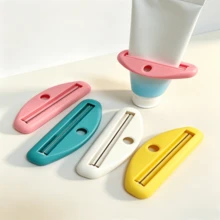 壁掛式手動牙膏擠壓器，通用夾式擠壓器適用於洗面乳與化妝品，浴室居家使用 - 懶人款擠壓器 - 查看 3