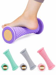 4 Pcs Easy To Roll Foot Fascia Relief Roller - PVC Foot Massager For Muscle Relaxation, Yoga And Arch Support, Ideal For Home Workouts,Father Gift - Random Color - View 2