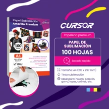 CURSOR Sublimation Paper 100 Sheets A4 Premium Sublimation 110g Fast Drying - 100 Sheets - View 5