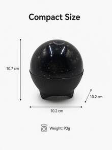 1pc [LED Night Light] Cylindrical Transparent Textured Water Ripple Lamp, USB Powered Suitable For Bedroom Bedside, Dorm Desk And Leisure Space - Stars and Moon - View 4
