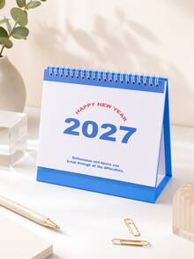 1 Buah Kalender Meja Sederhana 2027, Ornamen Meja Kreatif, Buku Catatan Perencanaan & Pengecekan, Versi Bahasa Inggris, Perlengkapan Belajar dan Kantor untuk Siswa, Kalender Hemat Ruang Meja - Sepotong Tunggal - View 12