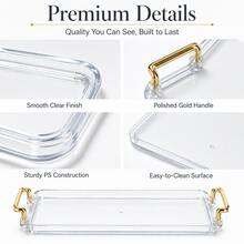 1pc Bathroom Shelf, Single Layer Design, Can Hold Cosmetics, Skincare Products, Perfume, Toothbrush, Suitable For Bathroom, Bedroom, Office - Clear - View 9