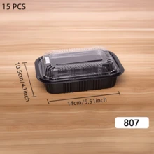 10/15 PIEZAS Contenedores de Alimentos Rectangulares Multicolor con Tapas Transparentes - Gran Capacidad, a Prueba de Fugas y Apilables, Adecuados para Bandejas de Queso, Aperitivos, Verduras - Cajas para Llevar Bandejas de Frutas Adecuadas para Cenas, Cumpleaños y Festivales - Multicolor - Ver 29