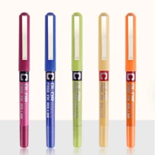 12-Color Direct Liquid Gel Pen, Colored Ink Ballpoint Pen, Drawing Graffiti Office Pen Student Colored Ballpoint Pens, Office And Study Stationery, Perfect As Gifts For Students, Birthday Presents, Or Back-To-School Essentials - Sets - View 2