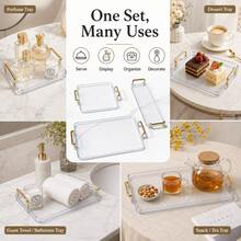 1pc Bathroom Shelf, Single Layer Design, Can Hold Cosmetics, Skincare Products, Perfume, Toothbrush, Suitable For Bathroom, Bedroom, Office - Clear - View 10