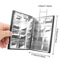 PU Material Coin Collection Album, 120 Pockets Artificial PU Leather Coin Storage Photo Album, Portable Transparent Inner Pages Coin Storage Book, Suitable For Collecting Coins And Commemorative Coins, Also Can Be Used As Birthday Gift, Commemorative Gift, Collection Gift, Holiday Gift - Multicolor - View 7