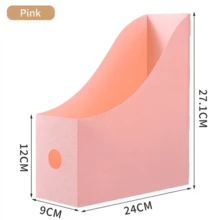 Foldable Desktop Magazine Rack, Macaron Color PP Plastic File Storage Box, Heavy Duty Large Capacity Foldable Bookshelf, Suitable For School Office Classroom Desktop Storage, Desktop Accessories, Desktop Storage, Office Supplies, Desktop Essentials - Multiple Styles - View 15