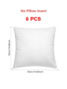 2/4/6pcs Soft Classic Style Lightweight Machine Washable Luxury Pillowcase Set (Pillow Insert Not Included), Solid Color Smooth Contemporary Hidden Zipper Closure Premium Cushion Cover Suitable For Sofa, Living Room, Bedroom Decor, Christmas Gift, 3 Sizes - White - View 18