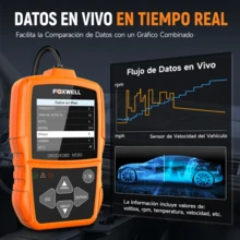 FOXWELL NT201 Automotive OBD2 Scanner, Code Reader, Check Engine Light, Real-Time Data, Diagnostics For OBD2 Vehicles From 1996 - NT201 - View 3