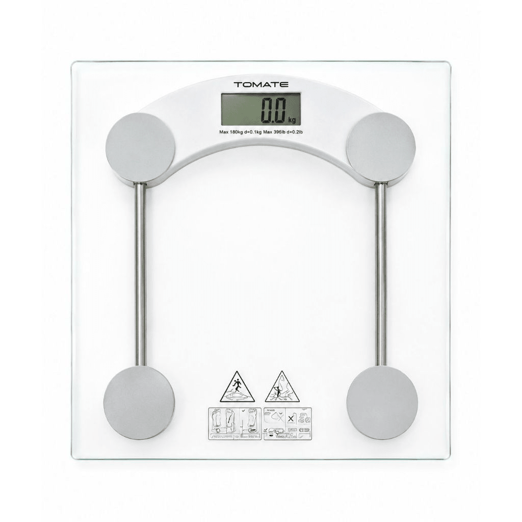 Balança Digital Corporal 180kg Vidro Temperado Alta Precisão Banheiro Peso Corpo Antiderrapante Fitness Saúde Premium