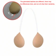 Damen trägerloser unsichtbarer Klebe-BH, wiederverwendbarer selbstklebender Silikon-BH ohne Rücken, Push-Up Lift, rutschfest, geeignet für trägerlose Kleider, Badeanzüge, Bikinis, Strand, Schwimmen, Hochzeit, Braut, Abendparty, Reise-Essential - mehrfarbig - Übersicht 10