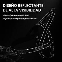 UNA MASCOTA Quick-Install Dog Harness, Reflective Pet Vest, Soft And Breathable Mesh, Suitable For Dogs, Reflective Chest Harness - Brown - View 8