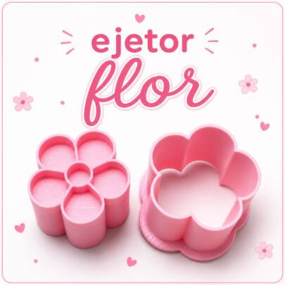 Ejetor de brigadeiro molde docinho formato flor