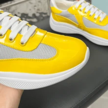 Copa America 2026, Breathable Sneakers, Casual Low-Top Street Style Sneakers For Summer, Suitable For Men And Women, Durable, Sporty Low-Top - Lemon Yellow(檸檬黃) - 查看 4