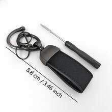 Short Leather Keychain, Fashionable Microfiber Leather Key Chain, Suede Key Ring Car Key Chain Pendant Creative Gift For Women And Men, Cool Fashion Car Key Chain, Car Key Chain, Minimalist Key Chain Key Ring Lanyard, Halloween, Christmas - A - View 6