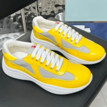 Copa America 2026, Breathable Sneakers, Casual Low-Top Street Style Sneakers For Summer, Suitable For Men And Women, Durable, Sporty Low-Top - Lemon Yellow(檸檬黃) - 查看 3