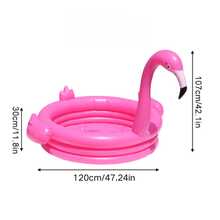 Magenta Flamingo Shaped Large Capacity Inflatable Swimming Pool, Thickened PVC Material, Dedicated For Summer Yard Water Play, Suitable For Outdoor Party, Wedding Scene Decoration, Home Inflatable Water Play Pool - Multiple Styles - View 8