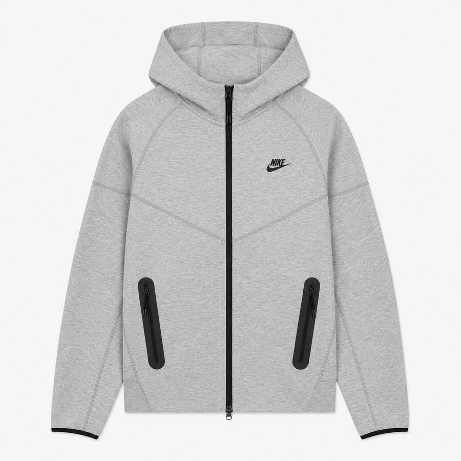 Nike Sportswear Tech Fleece Windrunner Full Zip Hoodie 'Dark Grey Heather/Black' - Dark Grey - View 1