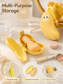 Alat Penyimpanan Perawatan Mulut Berbentuk Pisang, Mini Portabel "2-in-1". Kantong Pasta Gigi Silikon Terintegrasi, Dapat Menyimpan Pasta Gigi, Dengan Desain Tali Tarik, Praktis Untuk Menguras dan Menggantung, Cocok Untuk Perjalanan Bisnis dan Wisata, Dapat Juga Digunakan Sebagai Kotak Penyimpanan Kosmetik Portabel di Kamar Tidur. - MultiWarna - View 6