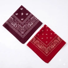Premium Printed Bandana Scarf - Classic Style And Total Versatility - Kit Of 2 Units_.MA.VERM-2 - View 1