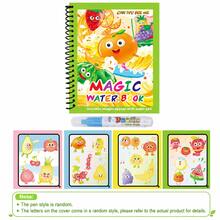 Refillable Water Pen Magic Water Painting Book, Reusable Princess Dream Theme Coloring Book, Paper And Plastic Material, Spiral Binding, Clean Drawing Activity Toy For Kids, Suitable For Travel, Birthday, Holiday Gifts - Multicolor - View 10