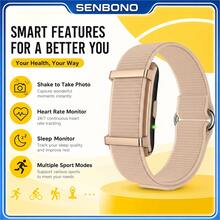 SENBONO Noua modă Smartwatch, design fără ecran, impermeabil, moduri sportive multiple, brățară de urmărire a activității, brățară inteligentă pentru monitorizarea somnului - Vizualizare 7