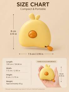 Cute Mini Automatic Retractable Tape Measure, Perfect Choice For Fitness Enthusiasts, Essential Tool For Precise Measurement Of Chest, Arm And Waist Circumference - Multicolor - View 10