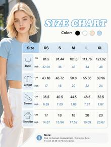 100% Cotton Crop Top T-Shirt With Gothic Lettering Foul Mouthed  , On Wooden Hanger, Glasses, Blue Jeans, Indoor Staircase, Vacation Outfitswomen - 淺藍色 - 查看 2