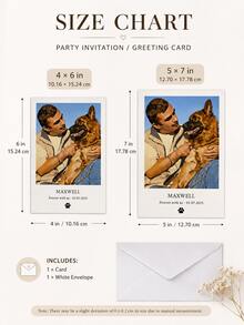 Personalized Greeting Cards With Envelopes, Custom Printed Cards With Multiple Photos And Text, Birthday Cards, Thank You Cards, Wedding Cards, Pet Cards, Suitable For Various Occasions - Multicolor - View 4