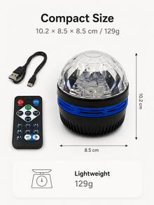 1 pieza [Lámpara de proyección de ondas de agua] Luz nocturna de atmósfera de olas oceánicas de colores, lámpara decorativa de escritorio con control remoto | Adecuada para dormitorio, mesita de noche, sala de estar, baño | Alimentada por USB - Auroras boreales - Ver 4