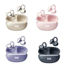 Clip-On Sports Bluetooth Earphones, Open-Ear Wireless Design, Ultra-Light And Comfortable, Perfect For Sleeping, Ideal Backup Earphones For Travel. Charging Case With LED Battery Indicator, Long Battery Life. - View 4