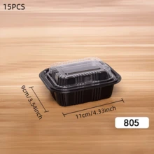 10/15 PIEZAS Contenedores de Alimentos Rectangulares Multicolor con Tapas Transparentes - Gran Capacidad, a Prueba de Fugas y Apilables, Adecuados para Bandejas de Queso, Aperitivos, Verduras - Cajas para Llevar Bandejas de Frutas Adecuadas para Cenas, Cumpleaños y Festivales - Multicolor - Ver 25