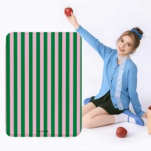 GIIPPA 1件粉綠條紋Kindle保護殼附手提帶，適合情人節/聖誕節送給愛書人的禮物，自動喚醒/睡眠電子閱讀器保護套，相容Kindle Paperwhite 5/6/7/10/11/12、Kindle Colorsoft 1st Gen、Basic Kindle 8/10/11 所有Kids Edition和Signature Edition - 多色2 - 查看 7